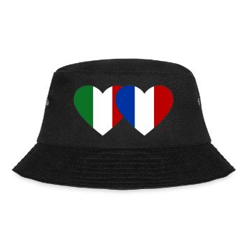 Italie France Drapeau Coeur - Bob - noir - Devant - Lela (165cm)