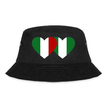 Italie Nigeria Drapeau Coeur - Bob - noir - Devant - Lela (165cm)