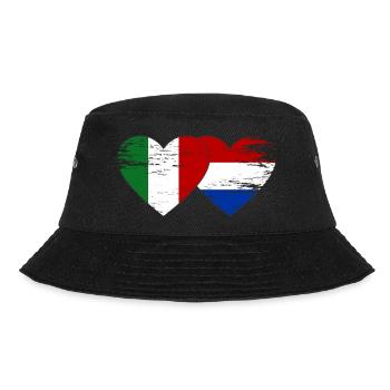 Italie Hollande drapeau coeur utilisé - Bob - noir - Devant - Lela (165cm)