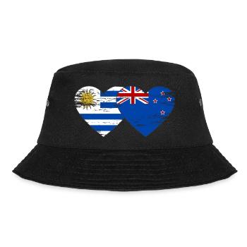 Uruguay Nouvelle-Zélande drapeau coeur utilisé - Bob - noir - Devant - Lela (165cm)
