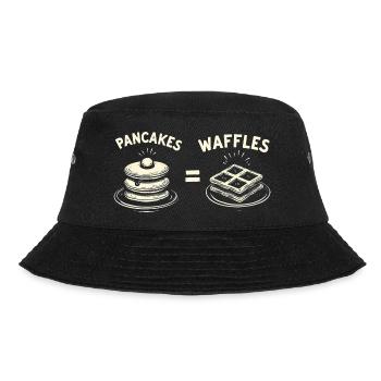 Pfannkuchen und Waffeln - Bucket Hat - Schwarz - Vorne - Lela (165cm)