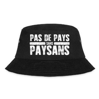 Bauern - Bucket Hat - Schwarz - Vorne - Lela (165cm)