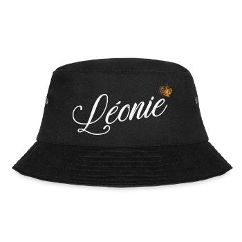 Leonie Name für Frauen Kinder Kleinkinder - Leonie Last - Bucket Hat - Schwarz - Vorne - Lela (165cm)