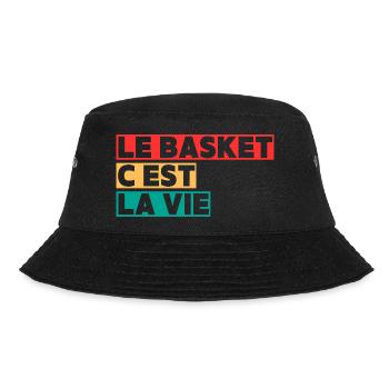 basketball is life,Basketball,Basketball,Sport - Bucket Hat - black - Front - Lela (165cm)