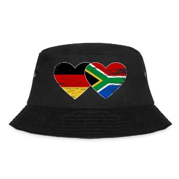 Allemagne Afrique du Sud Drapeau Mains Coeur Forme Utilisé - Bob - noir - Devant - Lela (165cm)