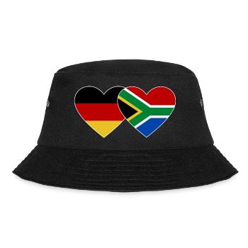 Allemagne Afrique du Sud Drapeau Mains Coeur Forme - Bob - noir - Devant - Lela (165cm)