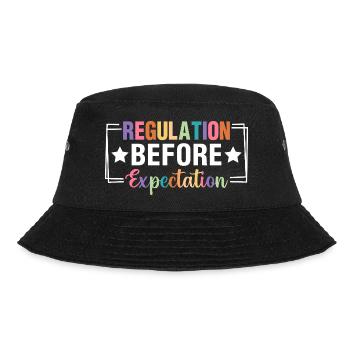 Regulation before Expectation Pedagogy - Bucket Hat - black - Front - Lela (165cm)