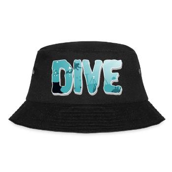 Diving Divers - Bucket Hat - black - Front - Lela (165cm)