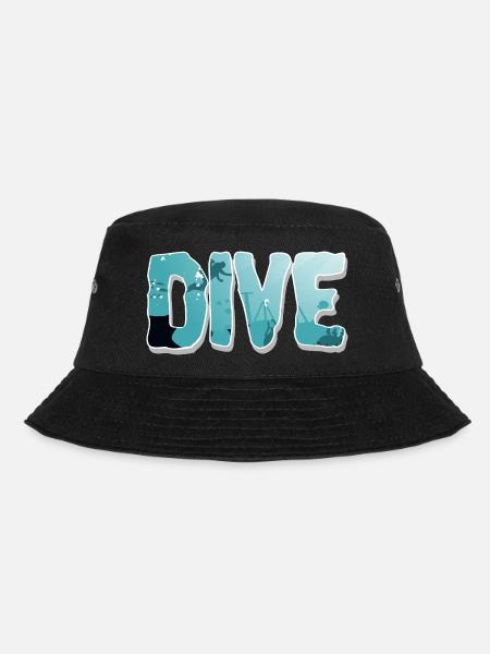 Tauchen Taucher - Bucket Hat - Schwarz
