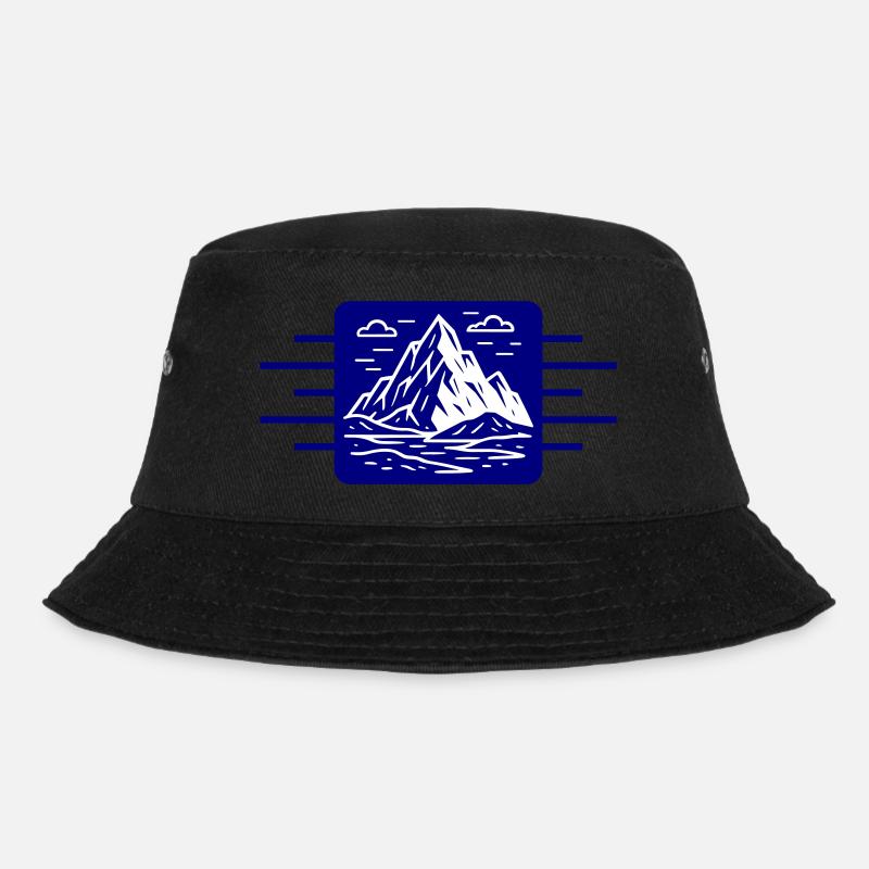 Berge Outdoor - Bucket Hat - Schwarz