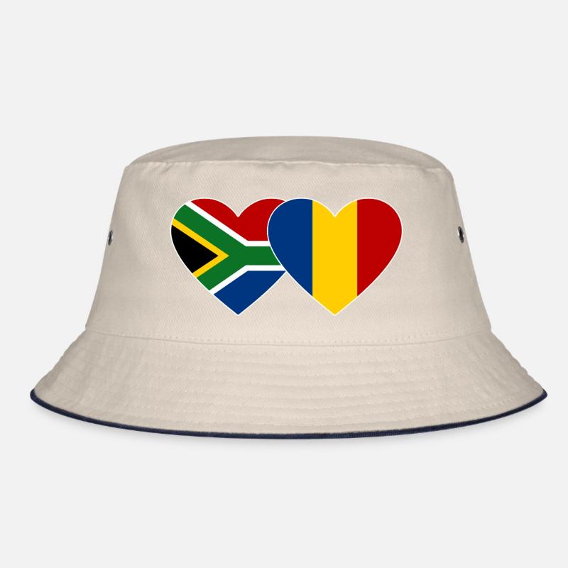 Afrique du Sud Tchad Drapeau Coeur Utilisé Bob