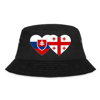 Drapeau de la Slovaquie Géorgie - Bob - noir - Devant - Lela (165cm)