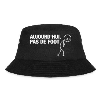 Today No Football - Bucket Hat - black - Front - Lela (165cm)