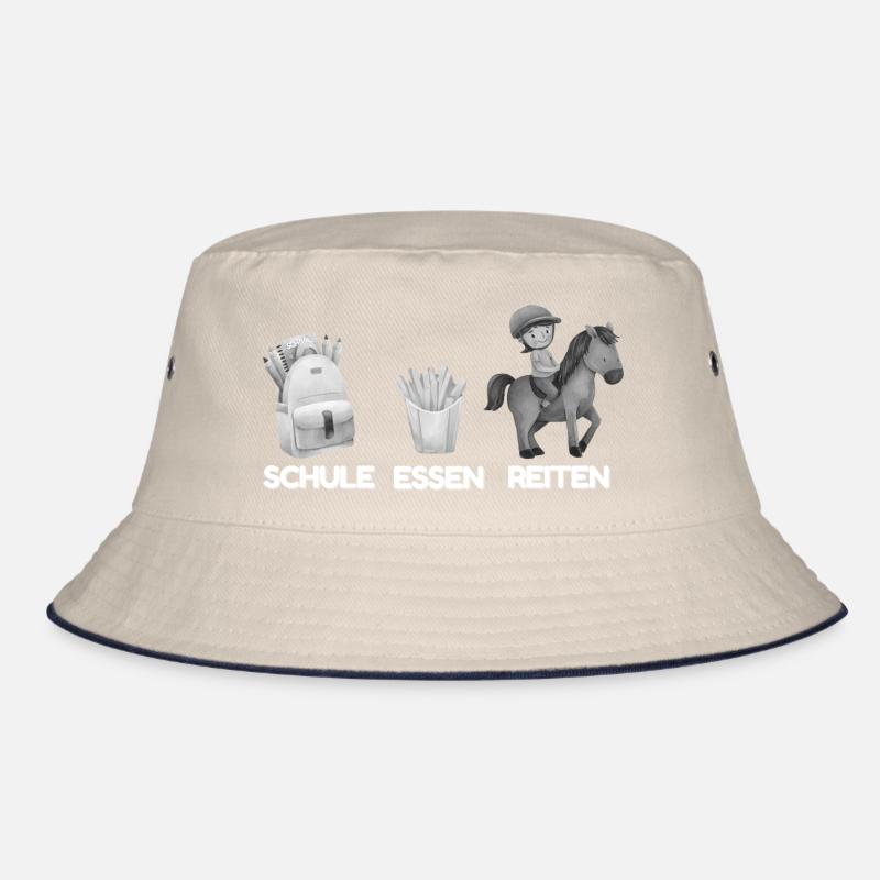 Schule Essen Reiten  Bucket Hat