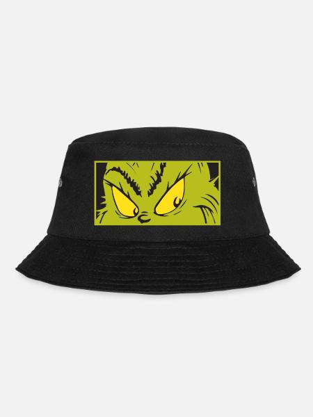 Der Grinch Auschnitt Seines Blickes - Bucket Hat - Schwarz