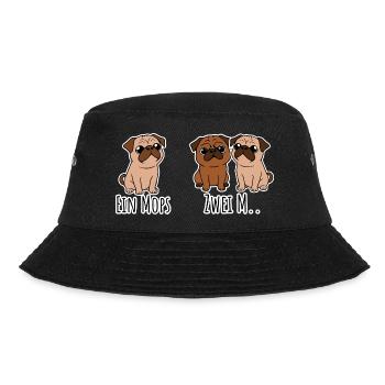 Ein Mops - zwei M? Ja was genau? lustige Hunde! - Bob - noir - Devant - Lela (165cm)