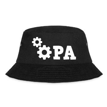 Grandpa Gear Repair - Mechanic Repair Car - Bucket Hat - black - Front - Lela (165cm)