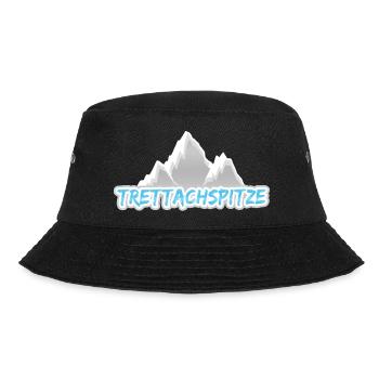 Trettachspitze als Berg - Bucket Hat - Schwarz - Vorne - Lela (165cm)