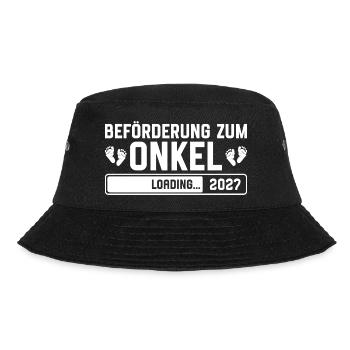 Beförderung zum Onkel 2027 loading - Bucket Hat - Schwarz - Vorne - Lela (165cm)