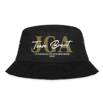 Team Braut Junggesellinnenabschied 2026 JGA Damen - Bucket Hat - Schwarz - Vorne - Lela (165cm)