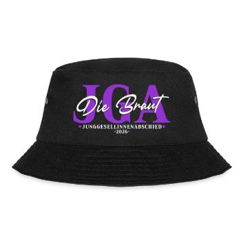 Braut - Junggesellinnenabschied 2026 JGA Damen - Bucket Hat - Schwarz - Vorne - Lela (165cm)