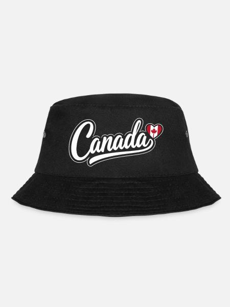 Scénario canadien avec cœur de feuille d’érable Fan patriotique - Bob - noir