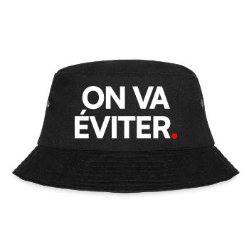 ON VA ÉVITER | Expression humour minimaliste - Bob - noir - Devant - Lela (165cm)
