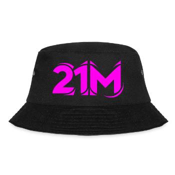 21M Bitcoin Supply Crypto Design21 Limit Million - Bucket Hat - black - Front - Lela (165cm)