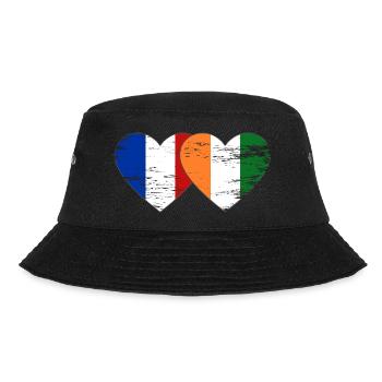 Drapeau de la France Côte d’Ivoire Cœur utilisé - Bob - noir - Devant - Lela (165cm)