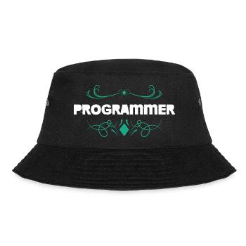 Programmierer Ornament Schrift - Bucket Hat - Schwarz - Vorne - Lela (165cm)
