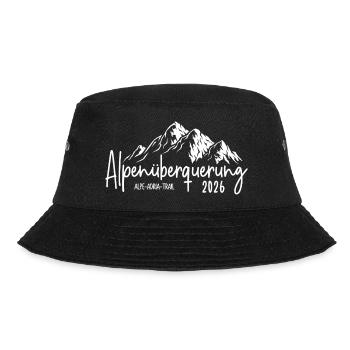 Alpenüberquerung 2026 Alpe Adria Trail - Bucket Hat - Schwarz - Vorne - Lela (165cm)
