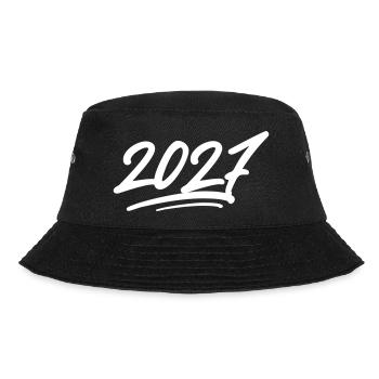 2027 Jahr - Bucket Hat - Schwarz - Vorne