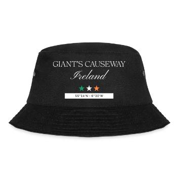 Giant’s Causeway Nordirland Souvenir – Reise - Bucket Hat - Schwarz - Vorne