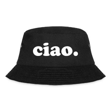 Ciao - Hello Italian - Bucket Hat - black - Front - Lela (165cm)
