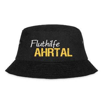 Fluthilfe Ahrtal Flut Helfer Hochwasser Eimerkette - Bucket Hat - Schwarz - Vorne - Lela (165cm)
