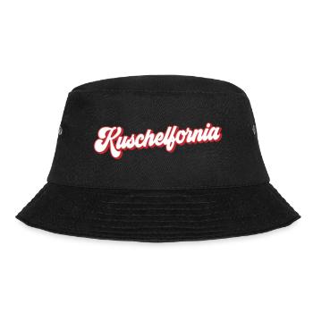 Kuschelfornia Kuschelig | Farben änderbar - Bucket Hat - Schwarz - Vorne - Lela (165cm)