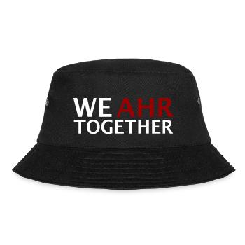 We AHR together | Ahrtal Hochwasser SolidAHRität - Bucket Hat - Schwarz - Vorne - Lela (165cm)
