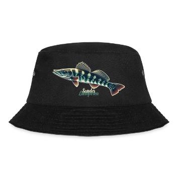 Zander, Predator, Fishing, Fishing, Fish - Bucket Hat - black - Front - Lela (165cm)