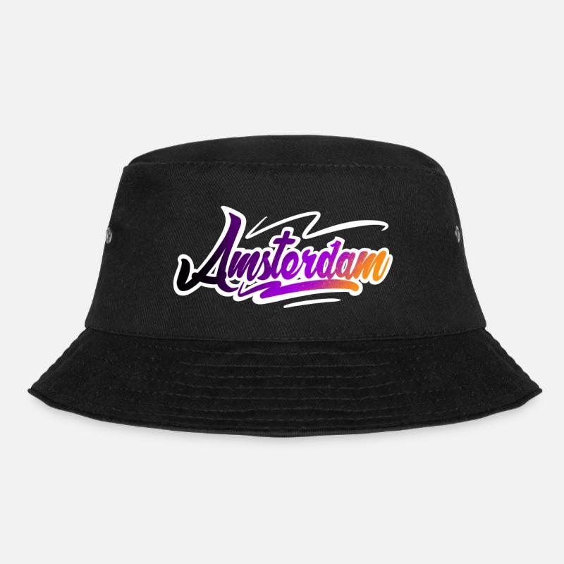 Amsterdam - Bucket Hat - Schwarz