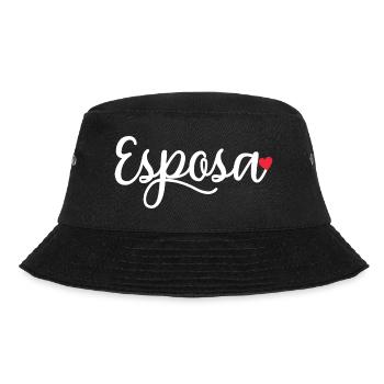 Esposa Cute Wife To Be Bride Couple Wedding Gift - Bucket Hat - black - Front - Lela (165cm)