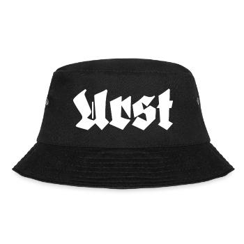 Urst Ostdeutsch Ossi Spruch - Bucket Hat - Schwarz - Vorne - Lela (165cm)