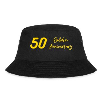 50 Year Golden Anniversary Celebration - Bucket Hat - black - Front - Lela (165cm)