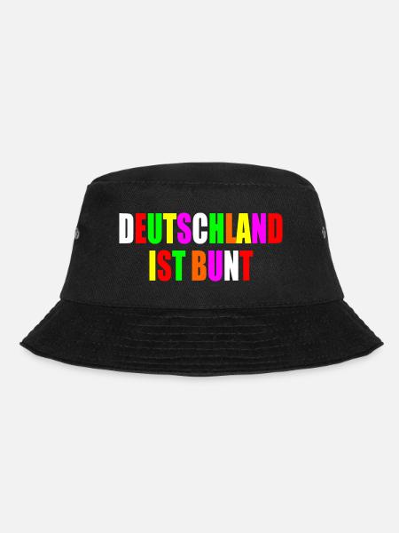 Deutschland ist bunt - Bucket Hat - Schwarz