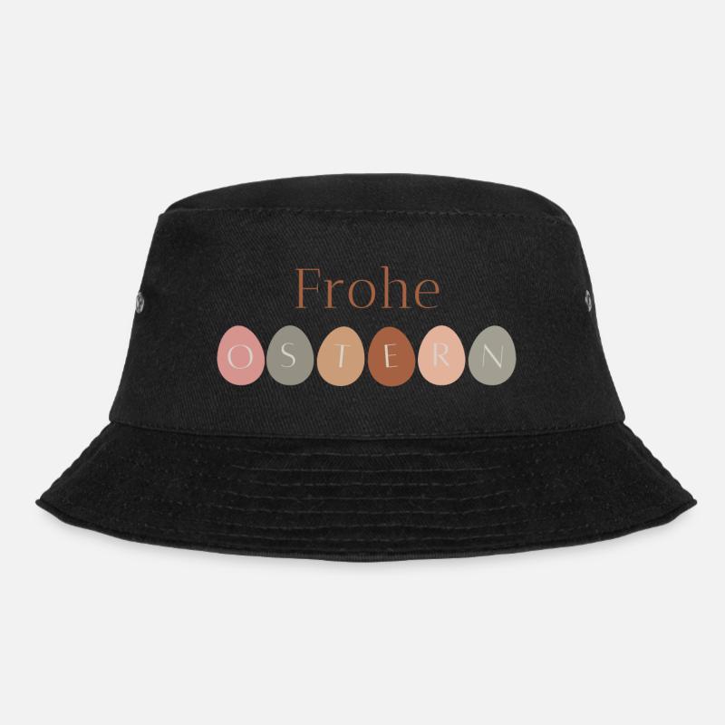 Frohe Ostern - Bucket Hat - Schwarz