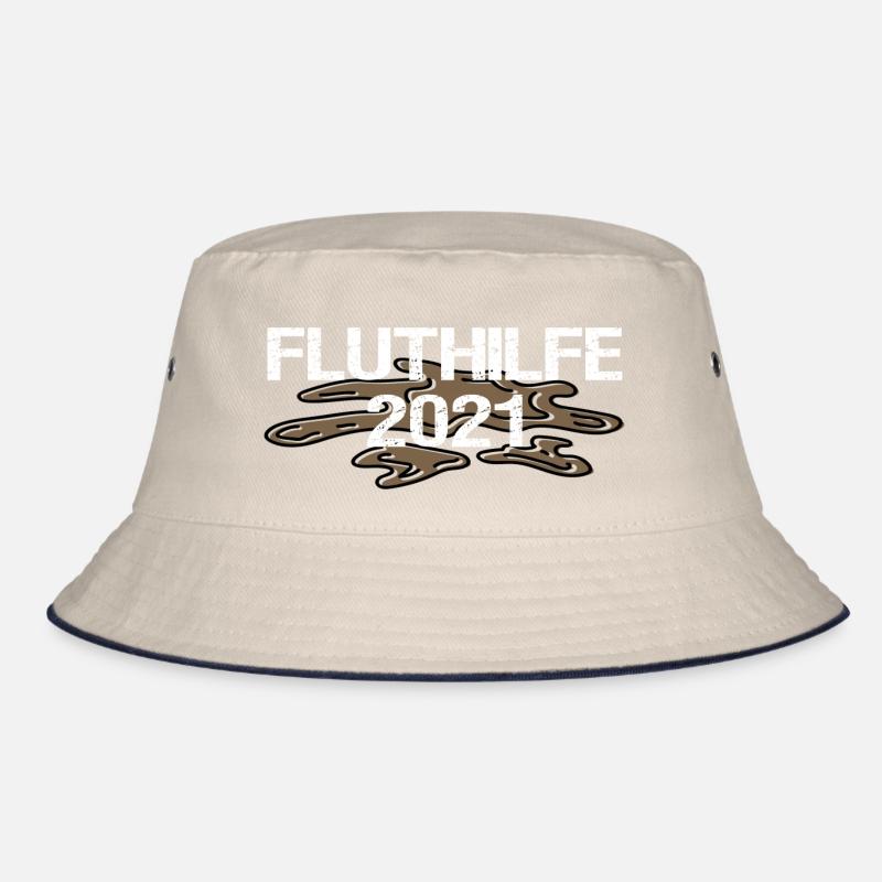 Fluthilfe | Flut Helfer Hochwasser Eimerkette Held Bucket Hat