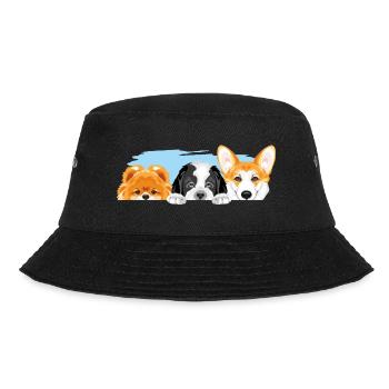 Dogs are best friends - Bucket Hat - black - Front - Lela (165cm)