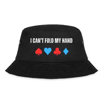 I can't fold my hand - Bucket Hat - Schwarz - Vorne - Lela (165cm)