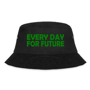 Every day for future - Bucket Hat - Schwarz - Vorne - Lela (165cm)