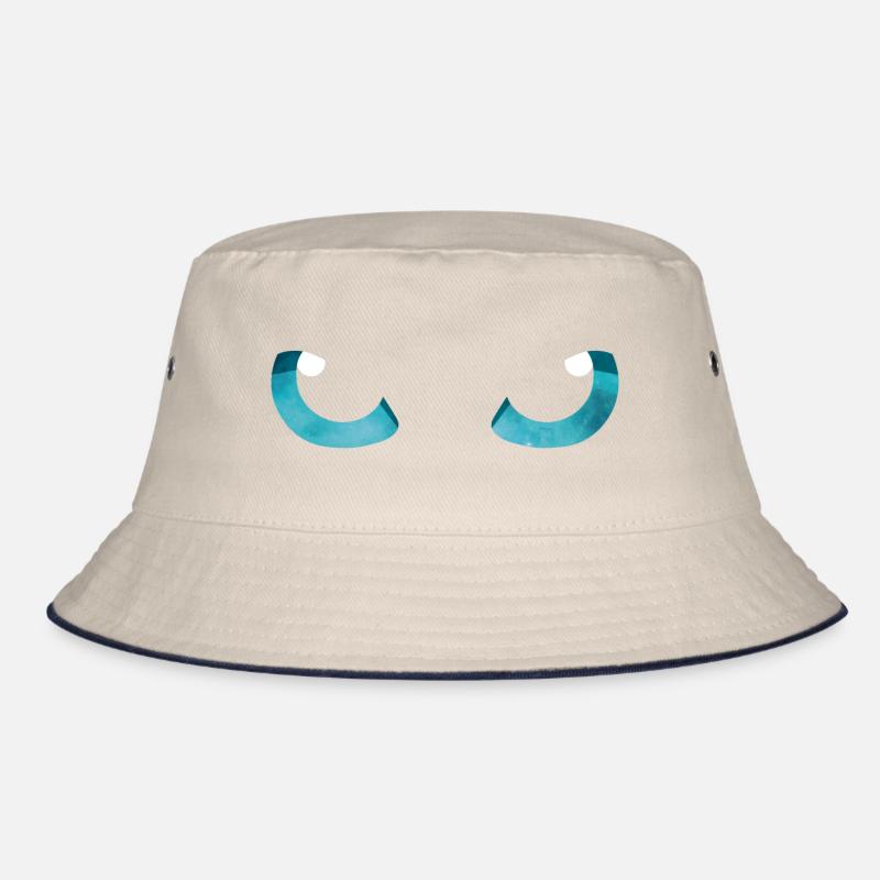 Cat Eyes Blue Bucket Hat
