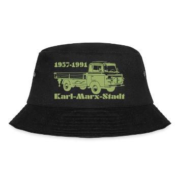 Barkas Pritsche - Bucket Hat - Schwarz - Vorne - Lela (165cm)